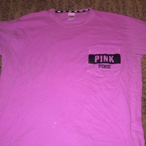 pink long sleeve shirt